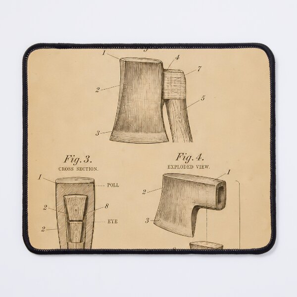 Item preview, Camp Axe Patent Print · Vintage Portrait Wall Art · Outdoorsman Gift designed and sold by Savannah North.