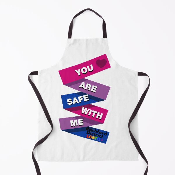 Item preview, You are safe with me - Bisexual Flag designed and sold by Rochford District LGBTQ+ Group.
