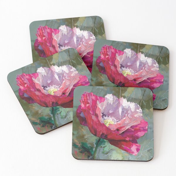 Item preview, Textured Acrylic Red Poppy Blossom Painting designed and sold by Paolo-Bandal.