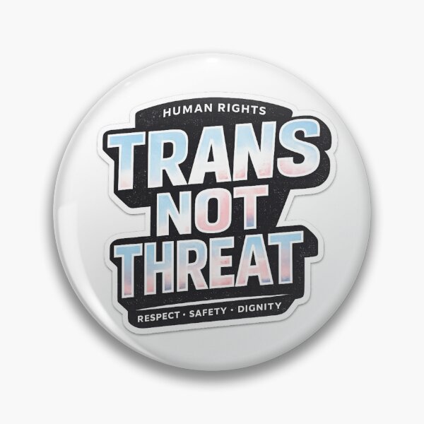 Item preview, Trans Not Threat Human Rights designed and sold by Stikaro.