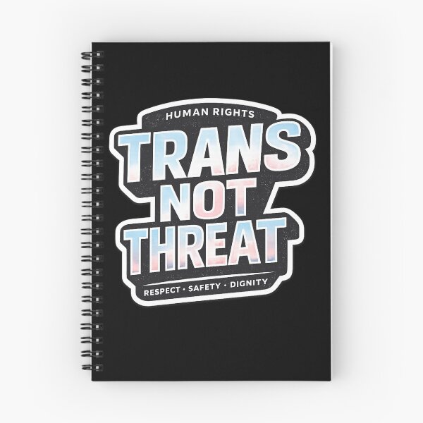 Item preview, Trans Not Threat Human Rights designed and sold by Stikaro.