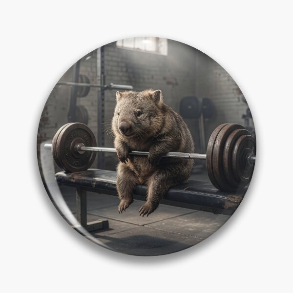 Item preview, Wombat Needs a Spot in Weight Room designed and sold by Tridentulus.