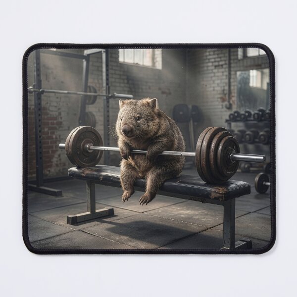 Item preview, Wombat Needs a Spot in Weight Room designed and sold by Tridentulus.