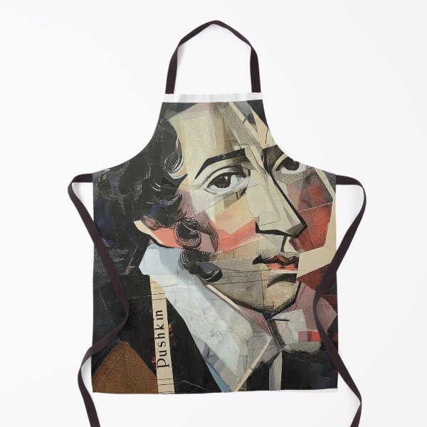 Item preview, Alexander Pushkin – Literary Collage Portrait Art Print | Russian Poetry Golden Age Literature Poster designed and sold by OzzFrequency.