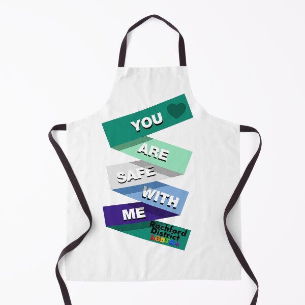 Item preview, You are safe with me - Gay Flag designed and sold by Rochford District LGBTQ+ Group.