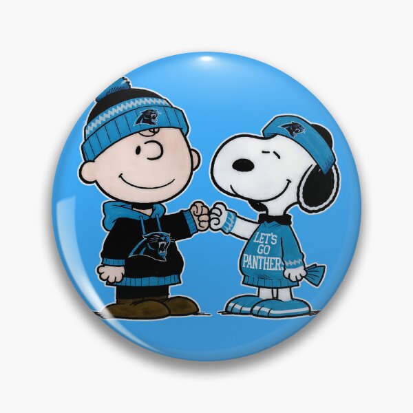 Item preview, Charlie Brown And Snoopy Carolina Panthers Football designed and sold by Peggy D Schafer.