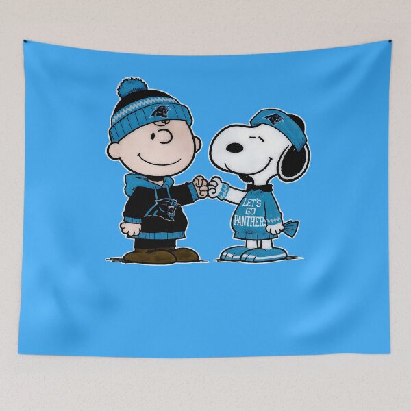 Item preview, Charlie Brown And Snoopy Carolina Panthers Football designed and sold by Peggy D Schafer.