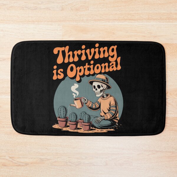 Item preview, Thriving Is Optional Skeleton Cactus Plant Lover Design designed and sold by Raw Tigers.