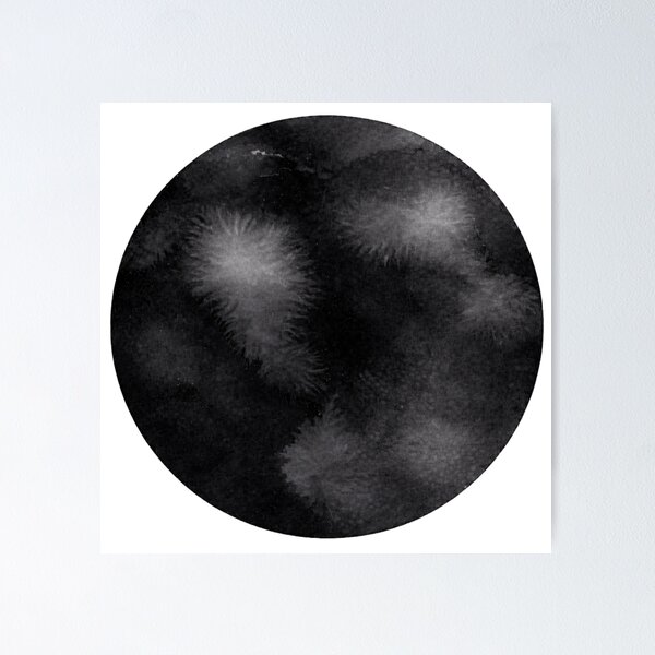 Item preview, Black Watercolor Circle designed and sold by Blink Art Studio.