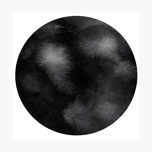 Item preview, Black Watercolor Circle designed and sold by Blink Art Studio.