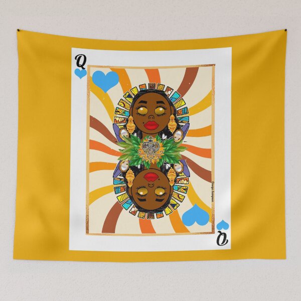 Item preview, Oshun Retro Veve Sunrays Playing Card designed and sold by artbyomega.