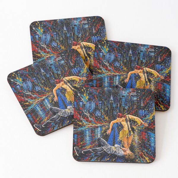 Item preview, Abstract Ballroom Dance Under City Lights - Gwendal Peizerat and Marina Anissina  designed and sold by origin-arthouse.
