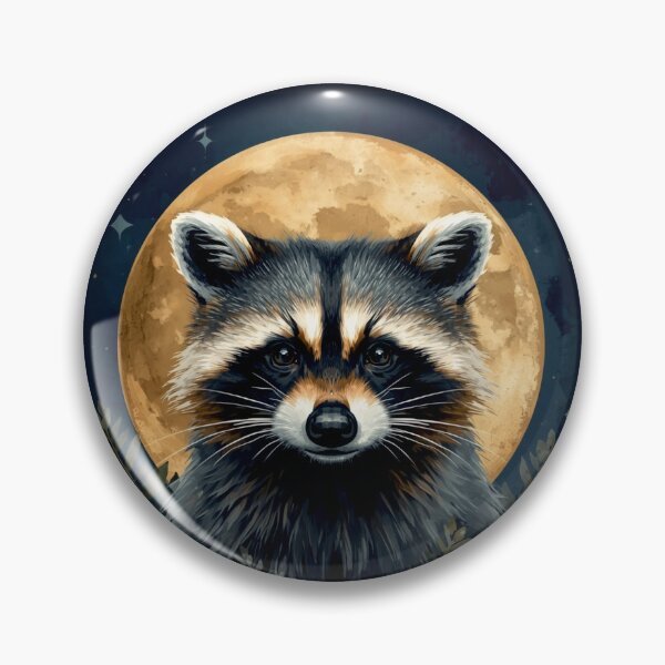 Item preview, Moonlit Mischief | Celestial Raccoon Fantasy Design designed and sold by Biedroneczka.