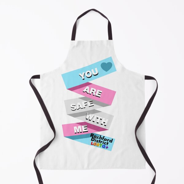 Item preview, You are safe with me - Trans Flag designed and sold by Rochford District LGBTQ+ Group.