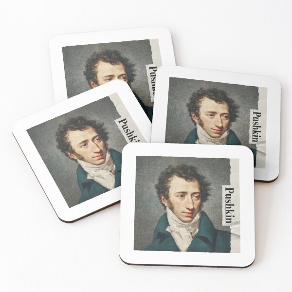 Item preview, Alexander Pushkin – Literary Collage Portrait Art Print | Russian Poetry Golden Age Literature Poster designed and sold by OzzFrequency.