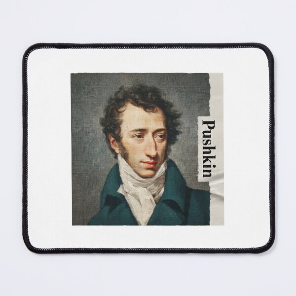 Item preview, Alexander Pushkin – Literary Collage Portrait Art Print | Russian Poetry Golden Age Literature Poster designed and sold by OzzFrequency.
