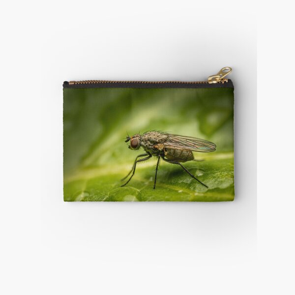 Item preview, After the Rain — Fly Macro Portrait on Wet Leaf designed and sold by Rabee Khalil Photography.