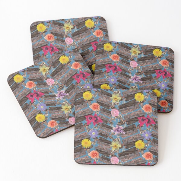 Item preview, Weathered Latches & Flowers on Blue designed and sold by Digitalmyth's Designs.