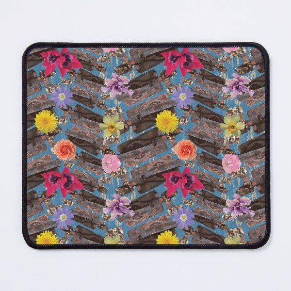 Item preview, Weathered Latches & Flowers on Blue designed and sold by Digitalmyth's Designs.