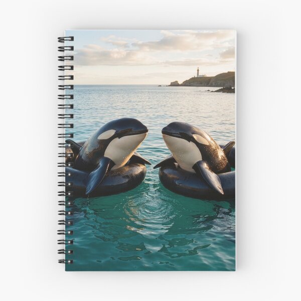Item preview, Young Killer Whales Float in Inner Tubes designed and sold by Tridentulus.