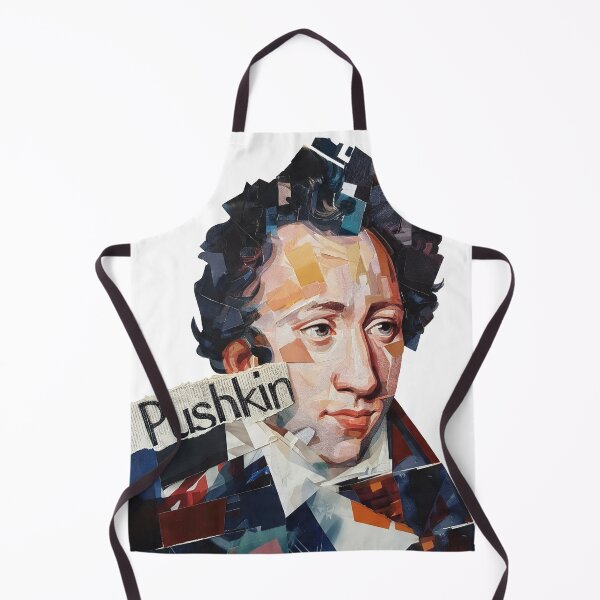 Item preview, Alexander Pushkin – Literary Collage Portrait Art Print | Russian Poetry Golden Age Literature Poster designed and sold by OzzFrequency.