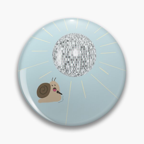 Item preview, Disco Ball Karaoke Snail designed and sold by SnailTrailCo.