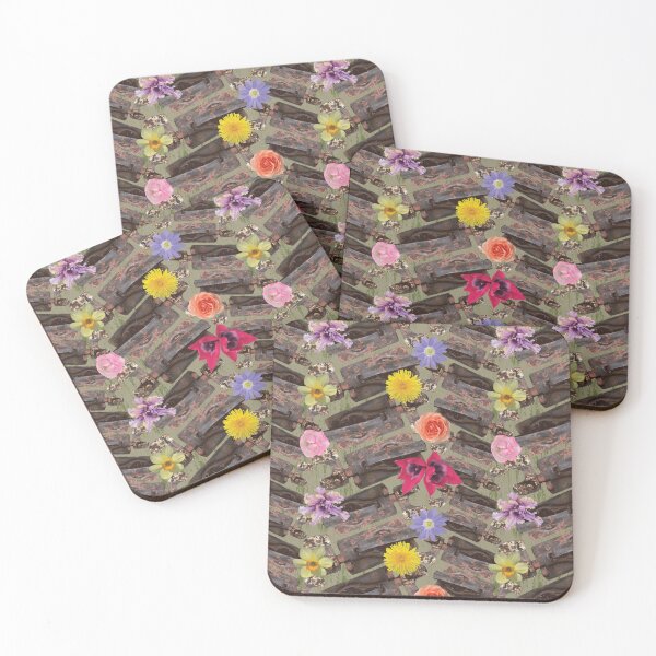 Item preview, Weathered Latches & Flowers on Tan designed and sold by Digitalmyth's Designs.
