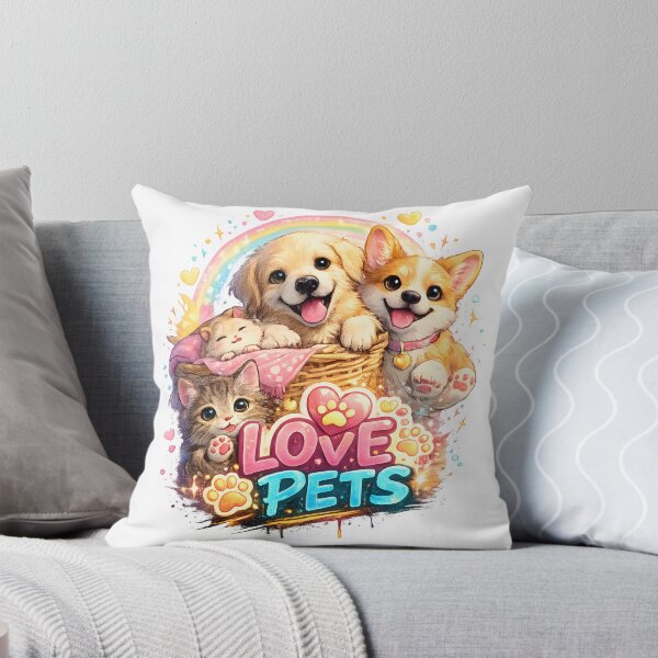 Item preview, Love Pets – Cute Dog Cat Corgi Animal Lover Design designed and sold by darkan1.