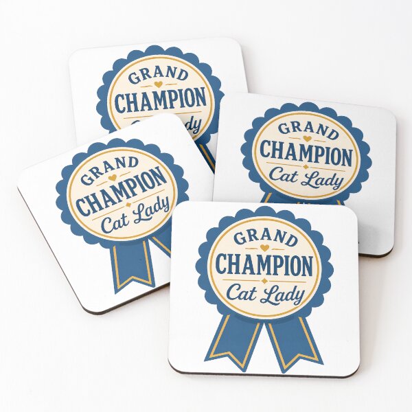 Item preview, Grand Champion Cat Lady Blue Ribbon  designed and sold by pikes84.