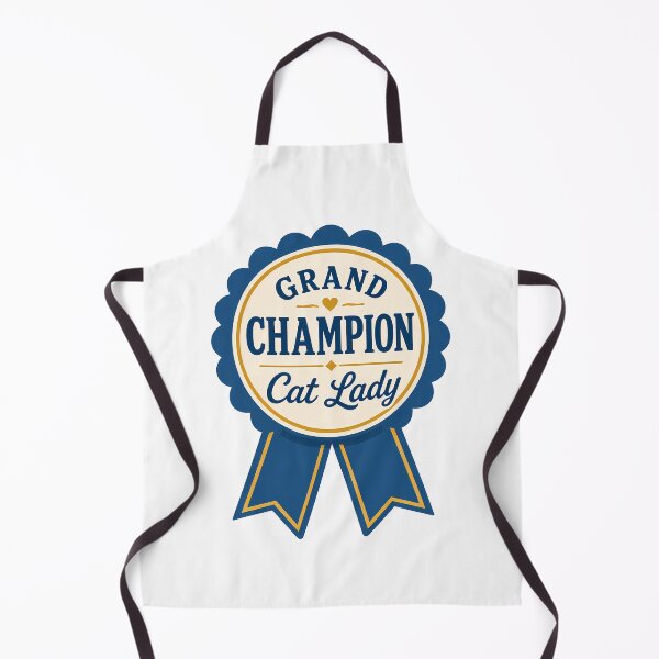 Item preview, Grand Champion Cat Lady Blue Ribbon  designed and sold by pikes84.