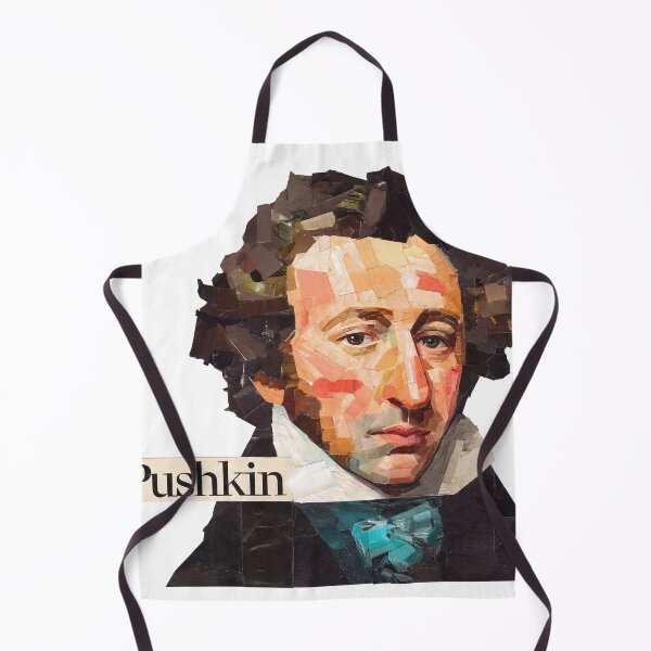 Item preview, Alexander Pushkin – Literary Collage Portrait Art Print | Russian Poetry Golden Age Literature Poster designed and sold by OzzFrequency.
