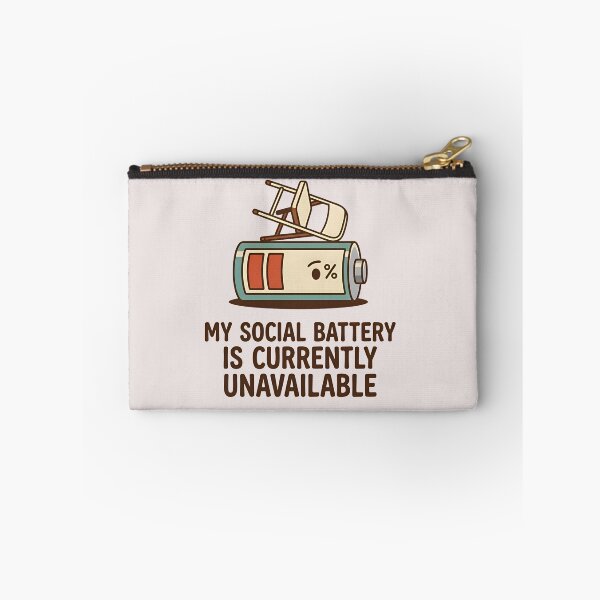 Item preview, My Social Battery Is Currently Unavailable – 6% Introvert Energy designed and sold by Emamify.