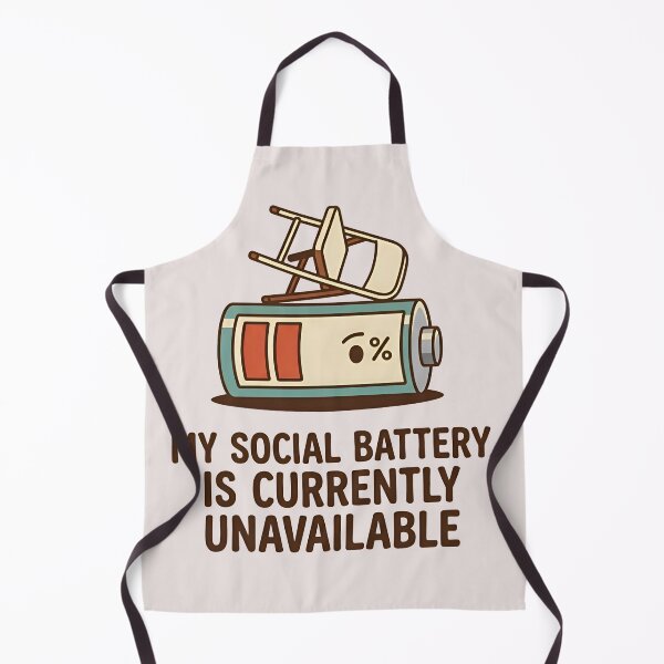 Item preview, My Social Battery Is Currently Unavailable – 6% Introvert Energy designed and sold by Emamify.