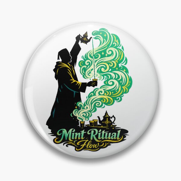 Item preview, Mint Ritual Flow – International Tea Day designed and sold by LuveraxArt.
