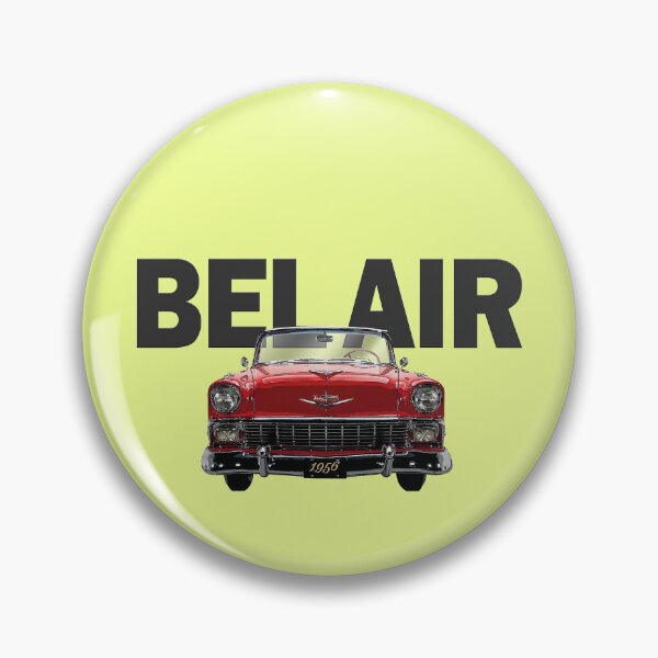 Item preview, VINTAGE RED 1956 BEL AIR, CONVERTIBLE TRI-5 CLASSIC CAR ART designed and sold by classic car craze.