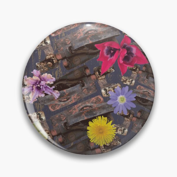 Item preview, Weathered Latches & Flowers on Dark designed and sold by Digitalmyth's Designs.