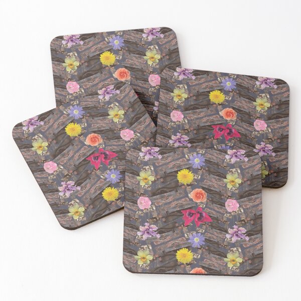Item preview, Weathered Latches & Flowers on Dark designed and sold by Digitalmyth's Designs.