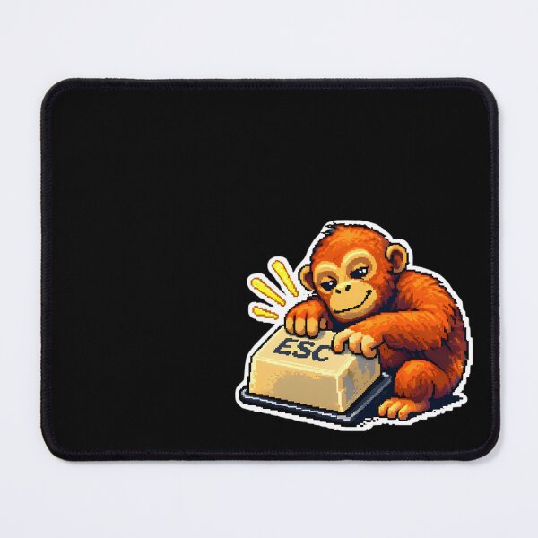 Item preview, ESC Key Orangutan – Funny Tech Humor Keyboard Monkey Design designed and sold by BriyaSol.
