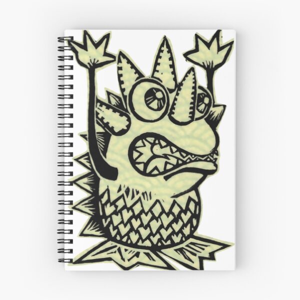Item preview, Linocut Style Spiky Monster Sketch designed and sold by QuirkyCanvad.