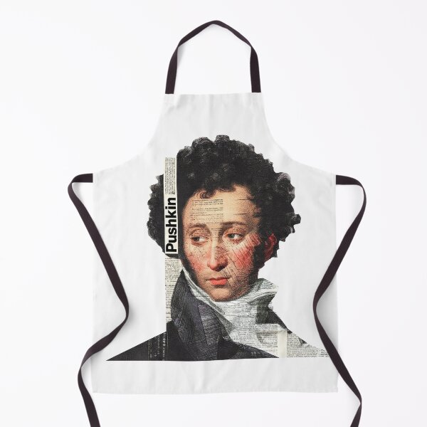 Item preview, Alexander Pushkin – Literary Collage Portrait Art Print | Russian Poetry Golden Age Literature Poster designed and sold by OzzFrequency.
