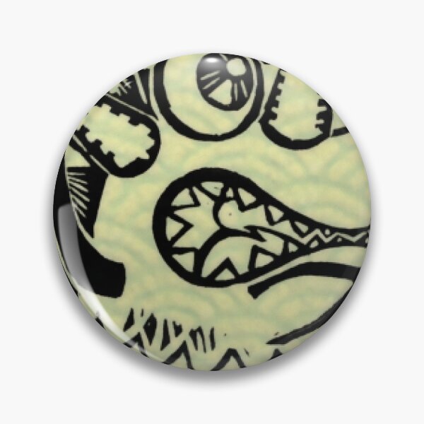 Item preview, Linocut Style Spiky Monster Sketch designed and sold by QuirkyCanvad.