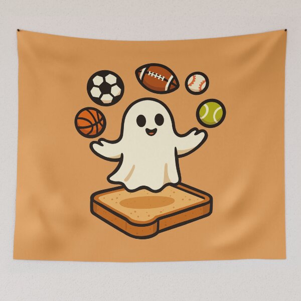 Item preview, Sports Ball Ghost on Toast designed and sold by Ghost on Toast.