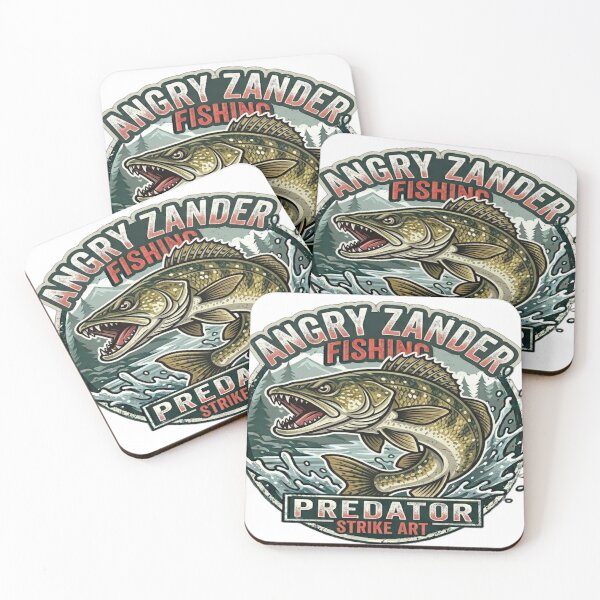 Item preview, Angry Zander Fishing - Vampire Predator Strike Art designed and sold by ClaussShop.