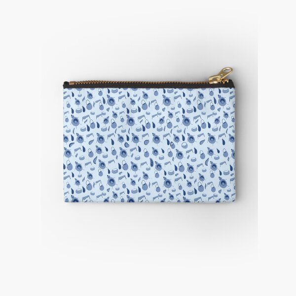 Item preview, Whimsical Hand-Drawn Blue Everyday Objects Pattern designed and sold by Senorona.