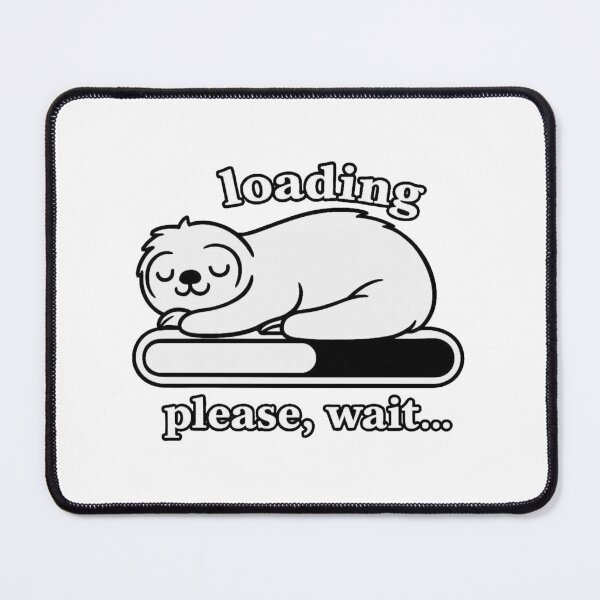Item preview, Minimalist Sloth Loading Please Wait | Funny Lazy Animal Design designed and sold by LibbArt.