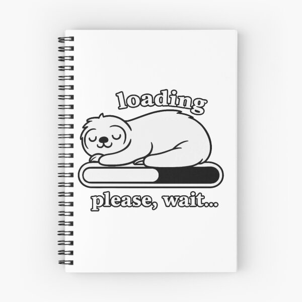 Item preview, Minimalist Sloth Loading Please Wait | Funny Lazy Animal Design designed and sold by LibbArt.