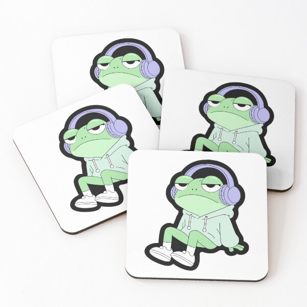 Item preview, Cute Frog Mentally Offline Sticker designed and sold by inkfusionhub99.