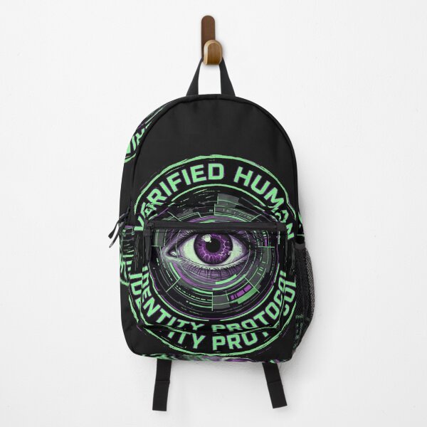 Item preview, Cyberpunk Eye Scan Verified Human Protocol designed and sold by CRAZY&ART.