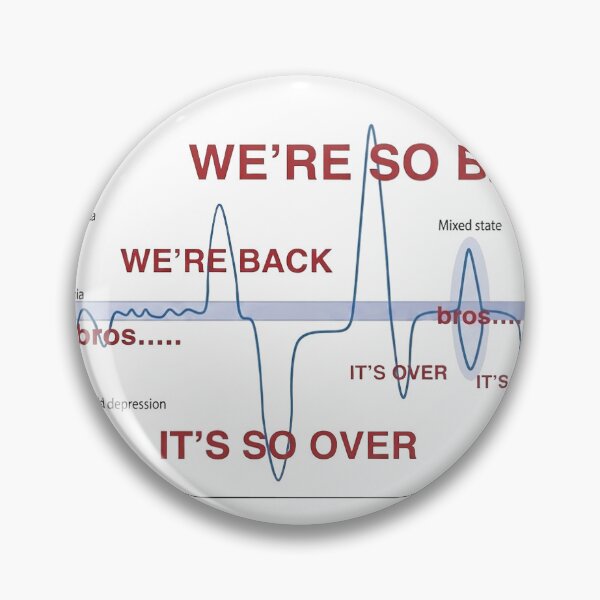 Item preview, It's So Over / We're So Back graph designed and sold by EigengrauART.