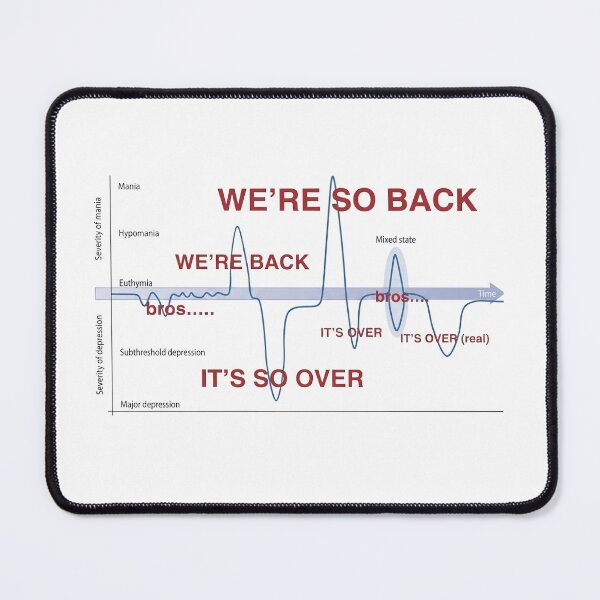 Item preview, It's So Over / We're So Back graph designed and sold by EigengrauART.